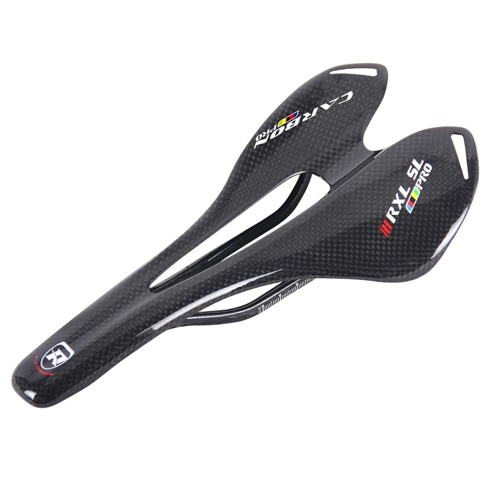 RXL SL Carbon Rennradsattel, Carbon Mountainbike-Sattel, Sattellöcher, Wasserdicht, 3K Glänzend