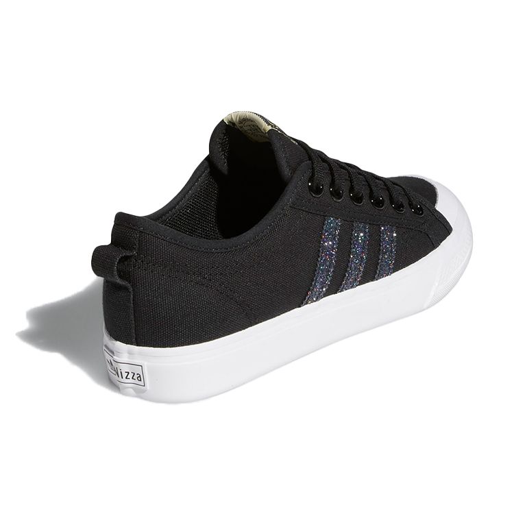 Adidas Originals Nizza Low Top Skate Shoes Women Sneakers Black Blue FX9004