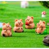 4Pcs Cute Miniature Quokka Statue Handcrafted Resins Desk Ornaments Perfect For Home Office Shelf Display Garden Decors
