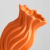 Nordic Ceramic Irregular shape Orange Small Vases, Home Dining Table, Living Room, Bedroom, Office Accessories, Flower Ware, 1Pc