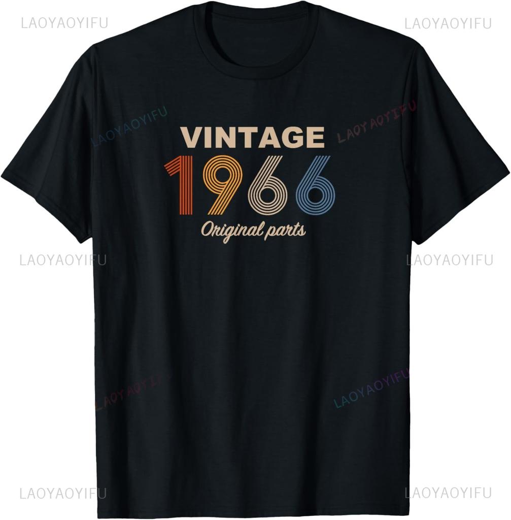Vintage 1966 Funny  Gift Men Women T-Shirt Unisex Summer Streetwear Tops Print On Demand Mens T Shirt Camiseta Hombre
