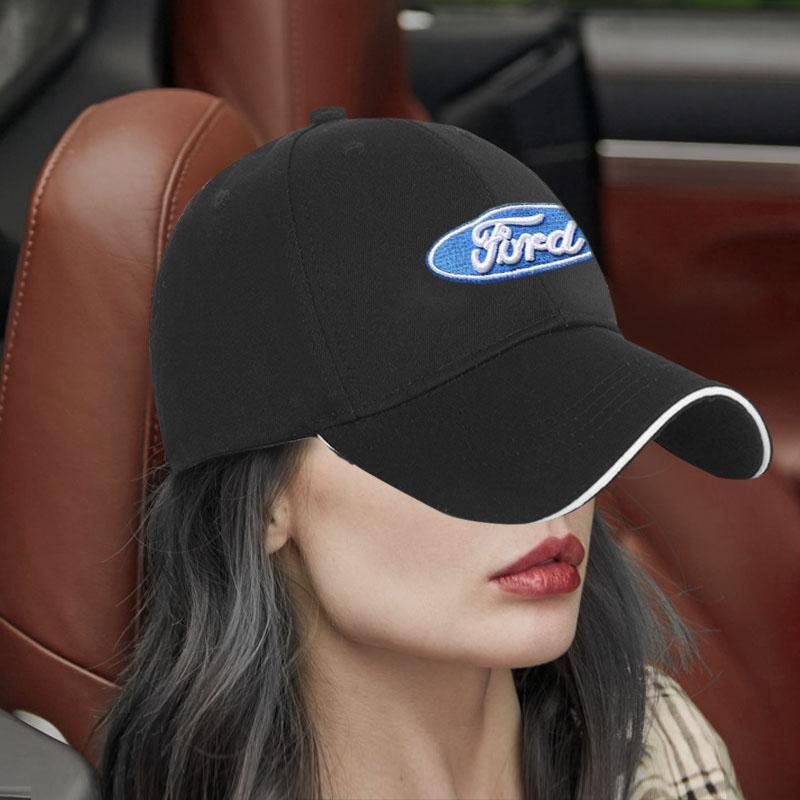 Șapcă de Baseball cu Logo Auto, Sporturi în Aer Liber, Pălărie de Soare, Cadou, Accesorii Auto Pentru Ford Focus Mondeo MK1 MK2 MK4 MK3 Fiesta ST Line Kugo Transit Escape Fusion
