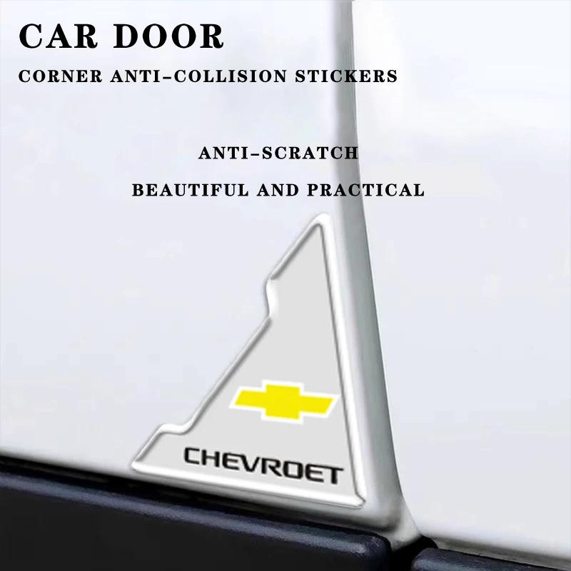 Car Door Corner Protection Decals Stickers Styling For Chevrolet Silverado Impala Malibu Equinox Cruze Camaro Car Accessories JY1