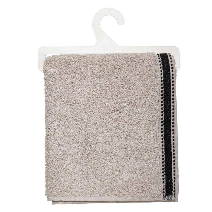 Serviette De Toilette "Joia" Coton Beige 50x90cm - Atmosphera Createur D'interieur