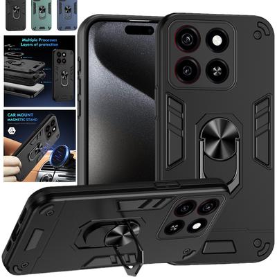 Military Grade Case for ZTE Blade A35 A55 A54 Protective Cover Shockproof Ring Stand Holder Fundas Coque