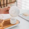 Premium White Porcelain Tea Infuser Set with Ceramic Strainer for Tea Brewing