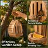 Natural Habitat Butterfly Feeder Wooden Bee Nesting Box Home Decor Butterfly House  Garden