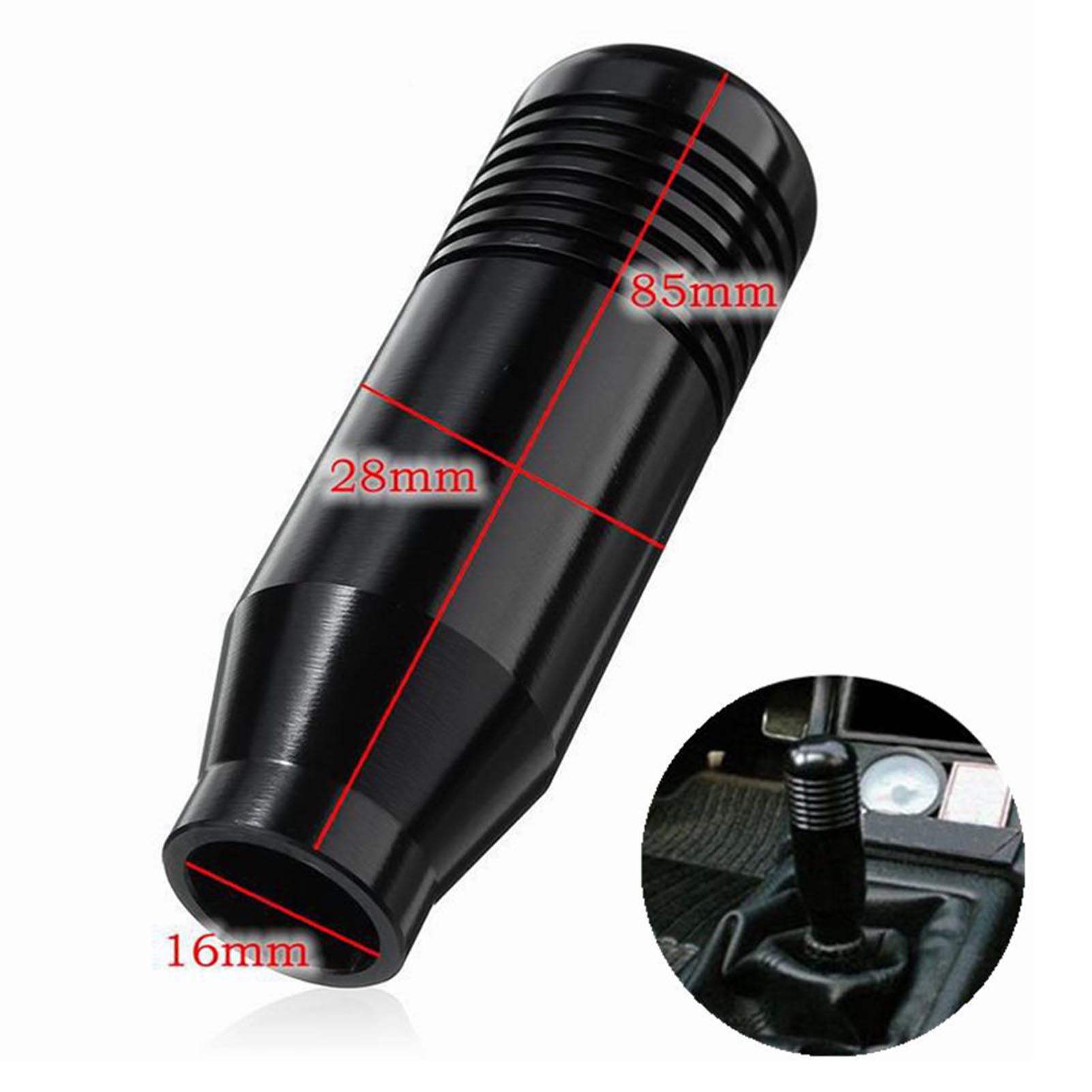 Aluminum Car Gear Shift Knob Easy to Install Black Car Gear Stick Shift Knob Automobile Interior Accessories