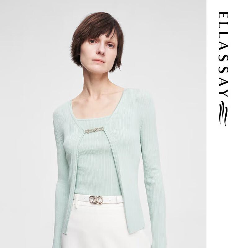 

ELLASSAY Женский элегантный трикотажный костюм-двойка M