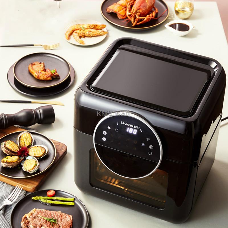 1500W 10L Multifunction Smart Fryer Chicken Oil free Air Fryer Oven Healthy Food Fryer Cooker Touch LCD Electric Deep Fryer