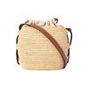 Loewe Bolso Cubo de Fibra de Abeja con Cuero de Vaca, Bolso de Hombro, Bolso Cruzado para Mujer Marrón A223Z48X03-2435