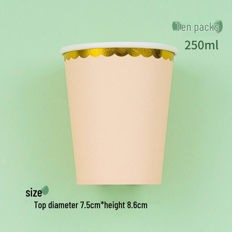 Disposable Party Supplies Set: Paper Plates and Cups for Birthdays and Weddings