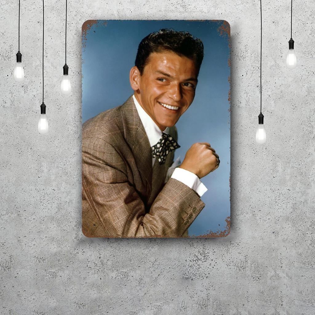 Frank Sinatra Retro Vintage Tin Sign Poster Decorative Plaque Metal Plate Wall Decor