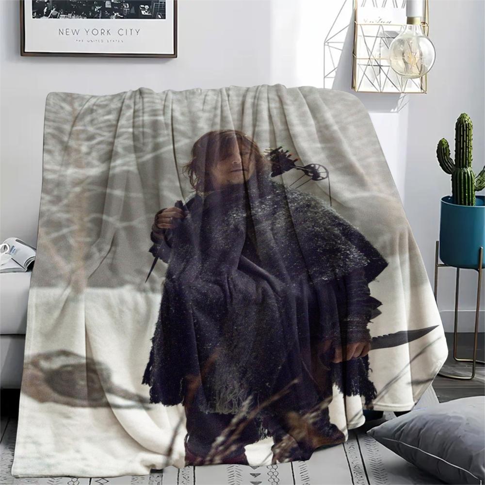 1PC THE WALKING DEAD Print Flannel Blanket, High quality Comfortable for All Seasons, Home Decor, Warmth and Comfort, Perfect for Christmas Gifts215