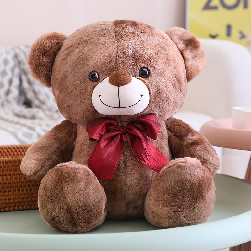Teddy Bowknot Bear Plush Toy Cartoon Stuffed Animal Doll Cute Gift Decoration