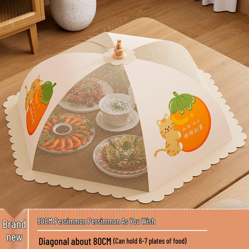 Foldable Dust & Flyproof Food Cover - Perfect for Dining Table & Leftovers