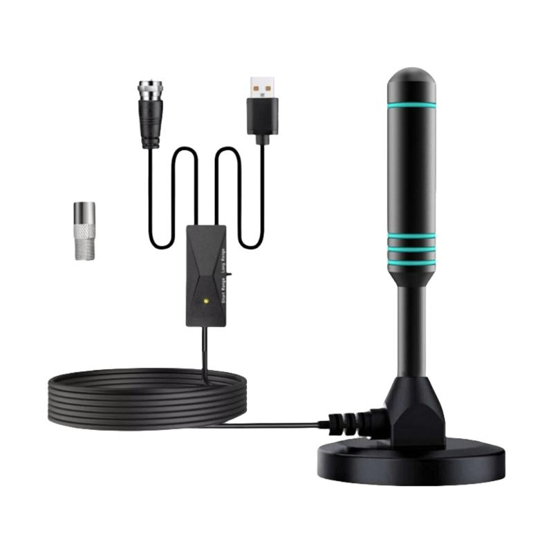 

Indoor Digital HDTV Antennas Long Ranges with Amplifiers 360°Signal Boosters for TVs Superior Indoor Signal Reception 1