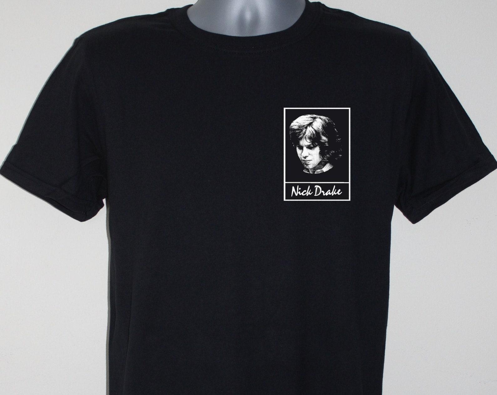Nick Drake t-shirt / pocket design M