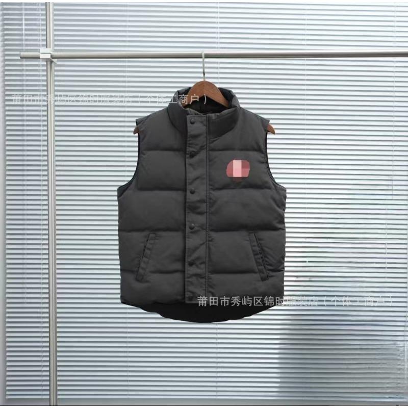 Putian pure original goose down vest oblique pocket autumn and winter vest thickened men's and women's casual versatile vest jacket