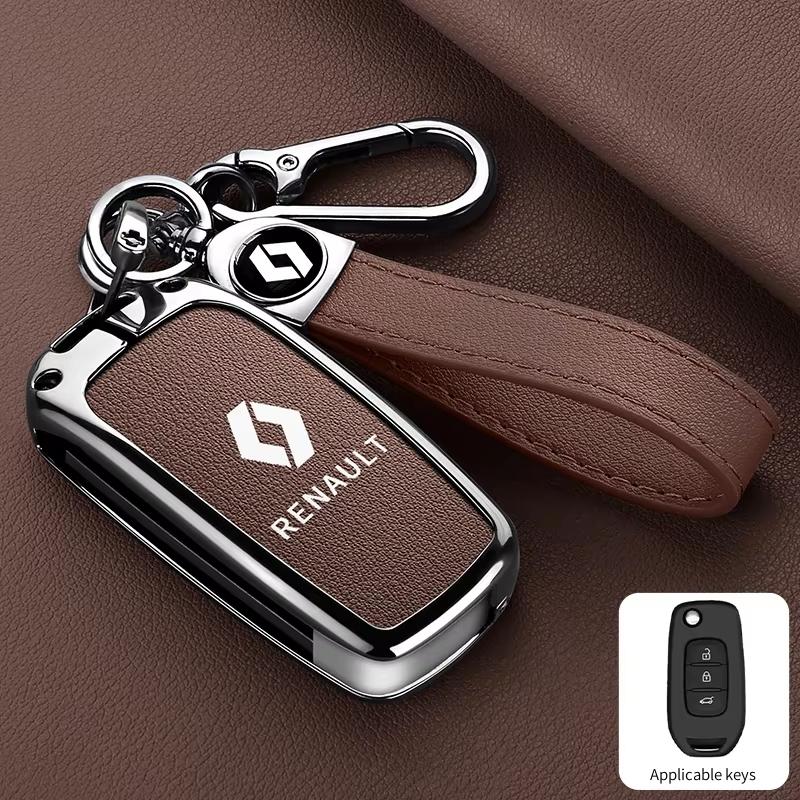 2026 Hot For Renault Hub Caps Car Key Case Cover Key Bag For Renault RS Scenic Clio Laguna 2 3 4 5 Kangoo Fluence Megane Trafic