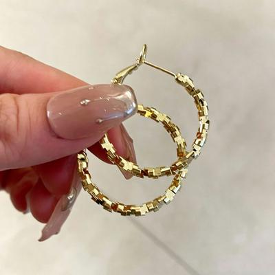 High-end Circle Earrings, Broken Silver Circle Earrings, Niche Design, Light Luxury Temperament, Personalized Fashion Style Earrings, Women