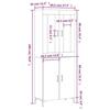 VidaXL Buffet haut Sonoma gris 69,5x34x180 cm Bois d'ingénierie 3198215