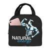 Powerhouse Gym No Fight Fitness Quotes Insulated Lunch Bag for Kids School Cooler Thermal Food Box Tote Lunch Boxes Container