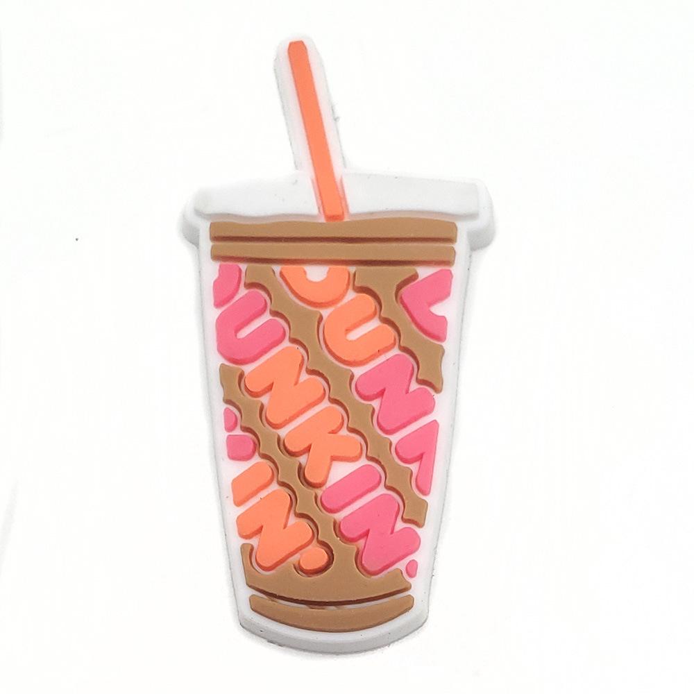 Dunkin' Donuts Soft PVC Shoe Charms - Clog Accessories & Garden Shoe Decorations