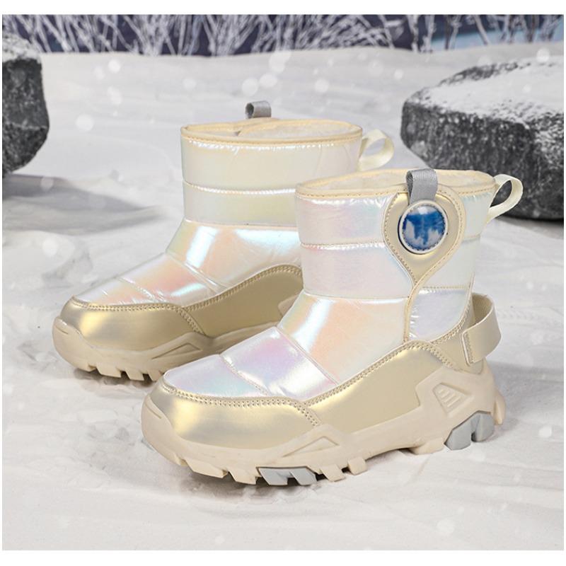 Kids Thickened Warm Waterproof Snow Boots For Boys And Girls Ankle Winter Boots