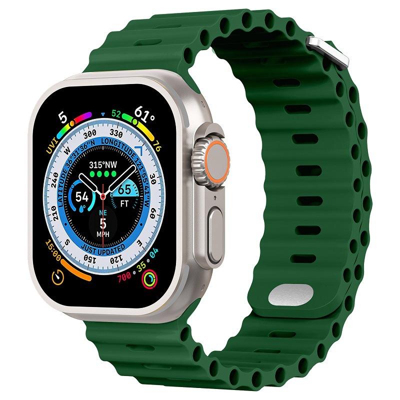 Ocean Armband für Apple Watch Ultra 3 2 Band 49mm Serie 45mm 41mm 46mm 42mm 40 44mm Silikon Uhrenarmband iWatch 11 10 9 8 7 6 5 SE2