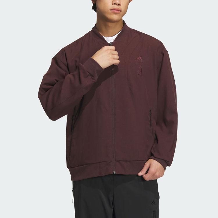 New Adidas Jacket Men's Dark Gray Brown IP4935