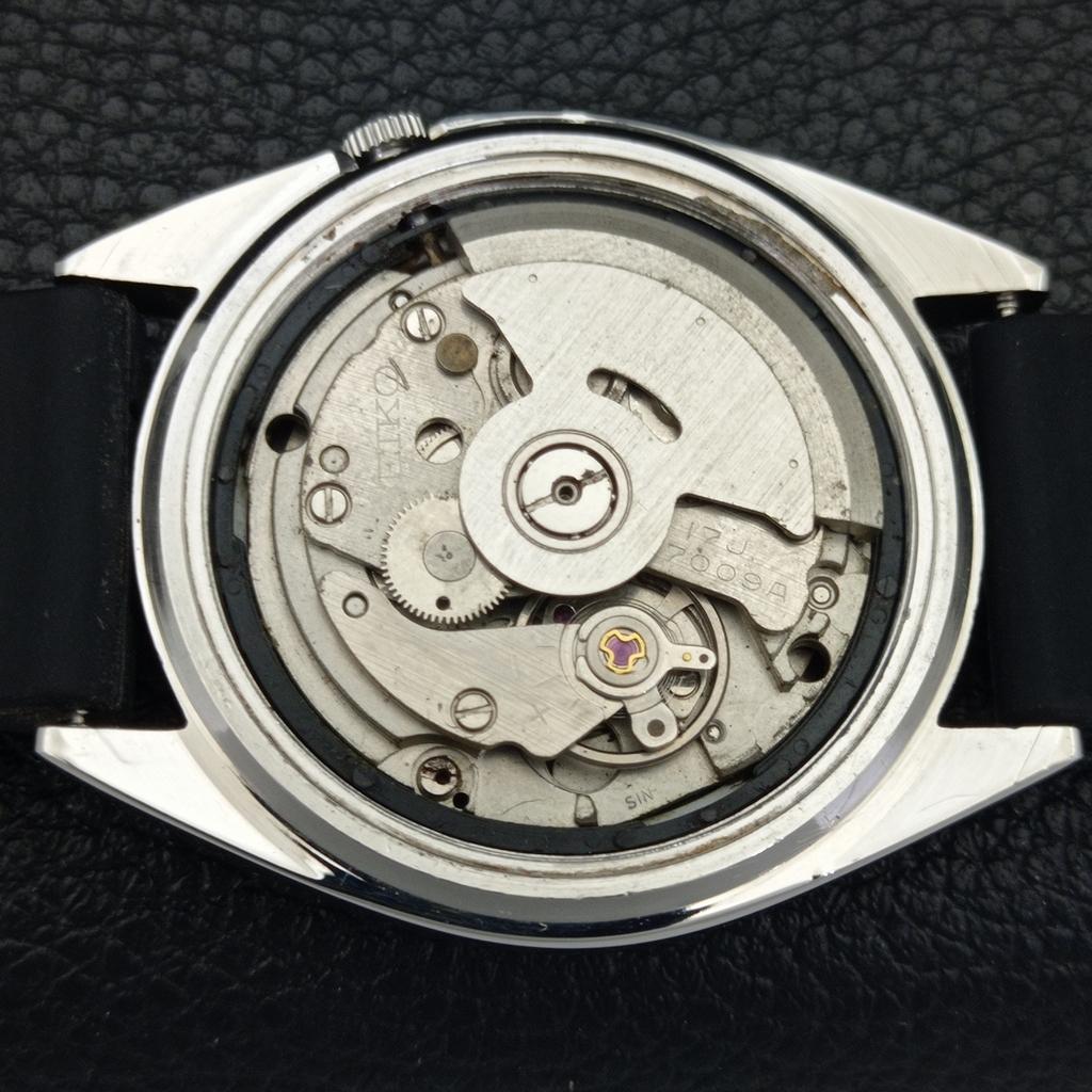 Seiko 5 AUTOMATIC JAPAN MENS 7009A VINTAGE BLACK COLOR DIAL WATCH A702342-5 R124-a702342