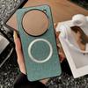 Magsafe Magnetic Plain Leather Case For Nothing Phone 3a Pro Phone 3a Nothing Phone 2a Luxury Cloth Wireless Charging Cover
