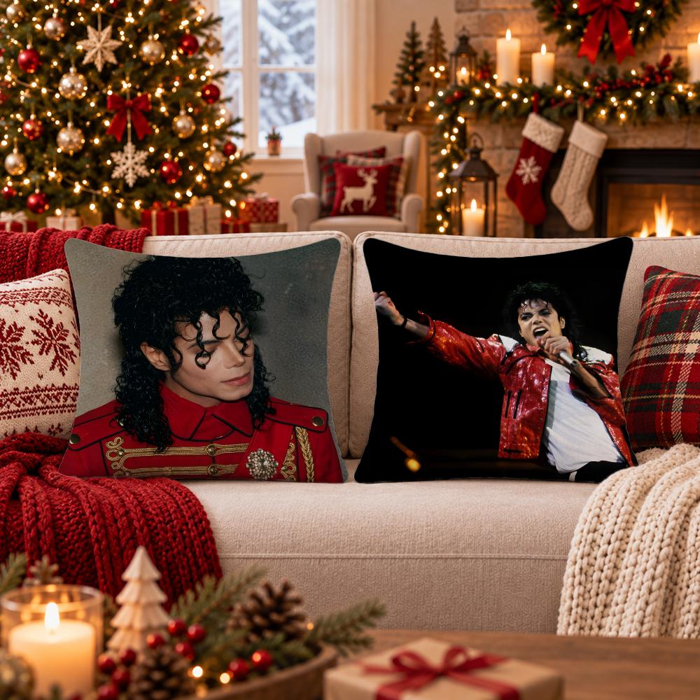 Singer Michael Jackson Cushion Cover Cushion Cover Soft Plush Cushion Covers Fluffy Throw Pillow Cases For Sofa Bedroom