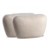 Compatible with Mercedes-Benz S-Class Maybach Headrest, Driver's Seat Backrest, and Neck Pillow; Imitation Aviation Seat Neck Pillow.