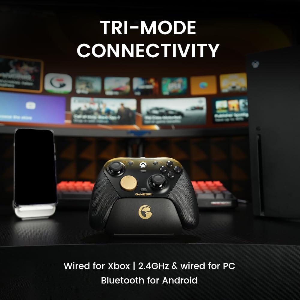 GameSir G7 Pro Wired Controller for Xbox Series X|S/Xbox One, PC/Android Wireless Compatible, TMR Sticks, Hall Effect Analog Triggers, 1000Hz Polling