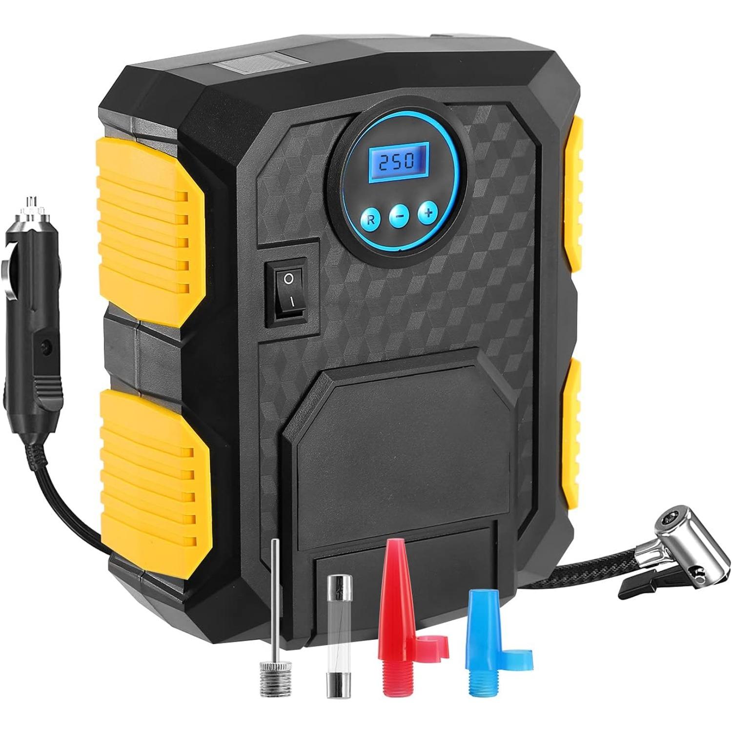 

iMounTEK Portable Air Compressor Pump, Tire Inflator, 12V DC, 120W, 150PSI, 25L/Min Air Flow, LCD Digital Display for Cars, SUVs, Trucks, Bicycles