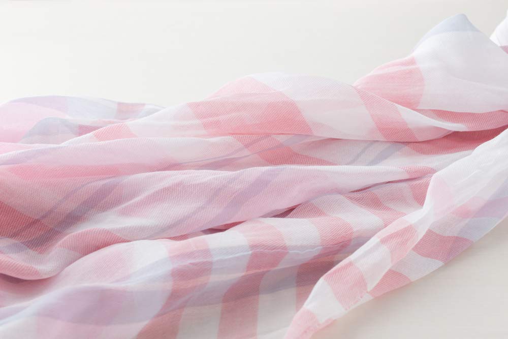 Banshu weave shuttle pink stole,