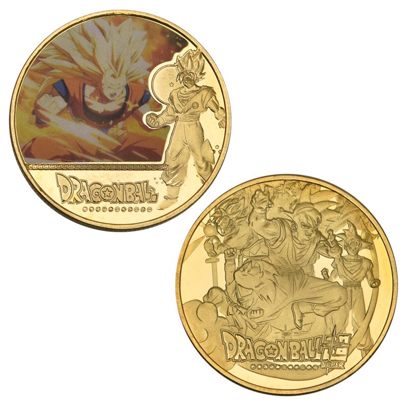 Dragon Ball Son Goku Commemorative Coin - Die-cast Metal Badge Gift Collection