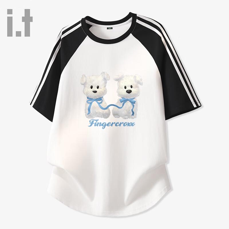 Fingercroxx Women s Color-Block Cotton T-Shirt XL