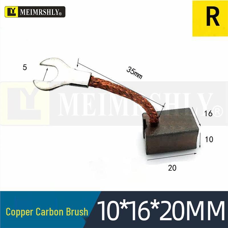 Compatible Carbon Brushes for Valeo, Remy, Jenory, Hanla Alternators - 4.5x6.5x17 mm, High Wear Resistance