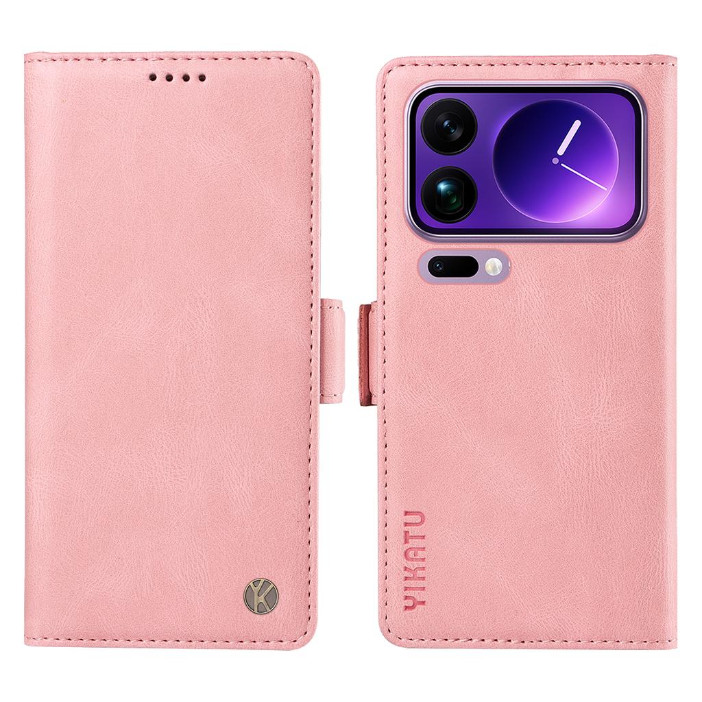 For Xiaomi 17 Pro Max Leather Case YIKATU YK-005 Skin-touch Feeling Wallet Phone Cover