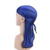 Breathable Unisex Satin Bandana Hat Silky Durag Do Doo Du Rag Long Tail Headwrap