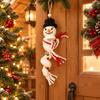 Handmade Gift Snowman Spiral Crochet Pendant DIY Crochet Santa Claus Decor  Holiday Party