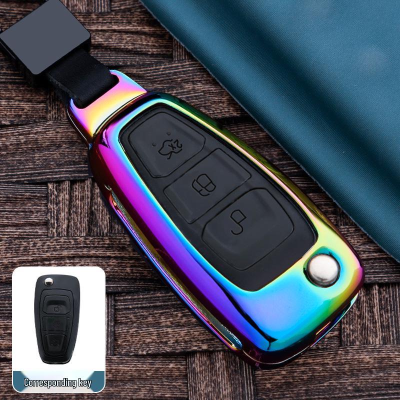 Ford Key Fob Case for Ecosport, Focus, Mondeo, Edge, Escort, Fiesta, and Kuga.