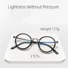 Reading Glasses Men Luxury Round Frame Magnifying Glasses Clear Lens Anti Blue Light Glasses Men Women Metal Reading Glasses New
