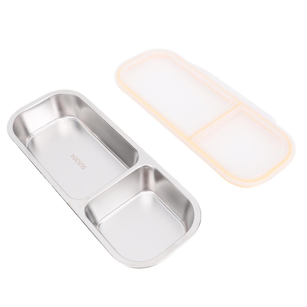 Edelstahl Lunchbox für Erwachsene, Mehrfachfach-Mahlzeitvorbereitungsbox für Outdoor-Camping und Diät, Mikrowellengeeignet