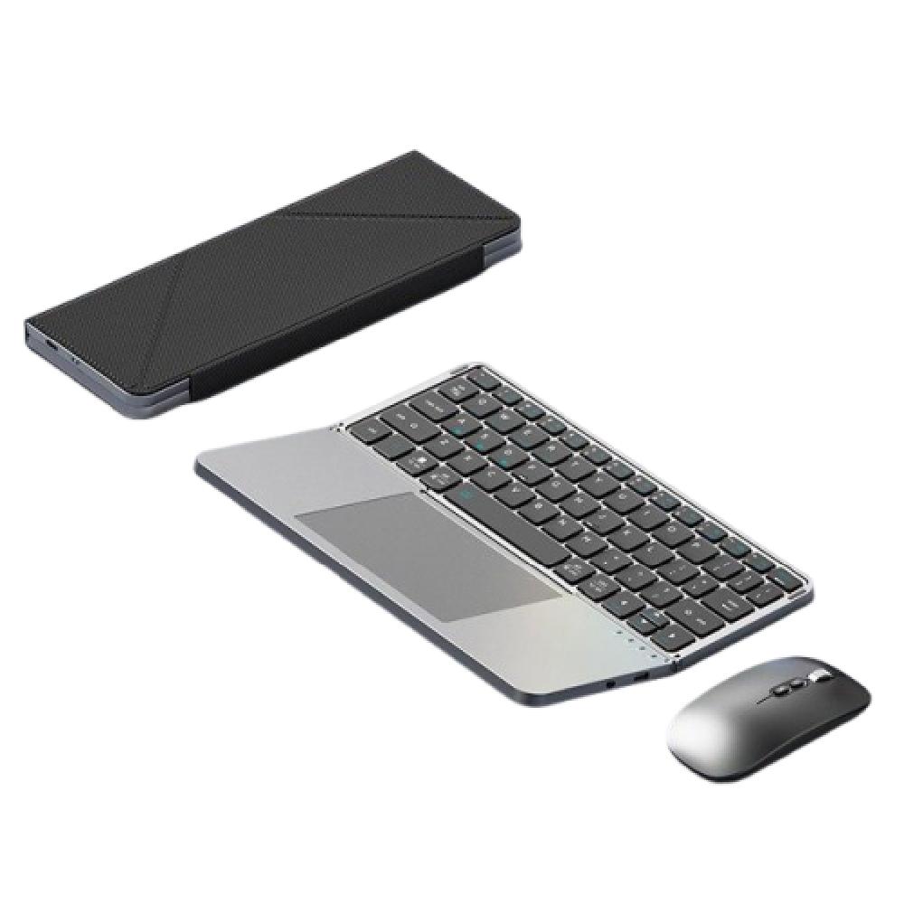 Bluetooth 5.3 Wireless Bluetooth Keyboard Universal Detachable Foldable Keyboard Compact Ergonomic Rechargeable Keyboard