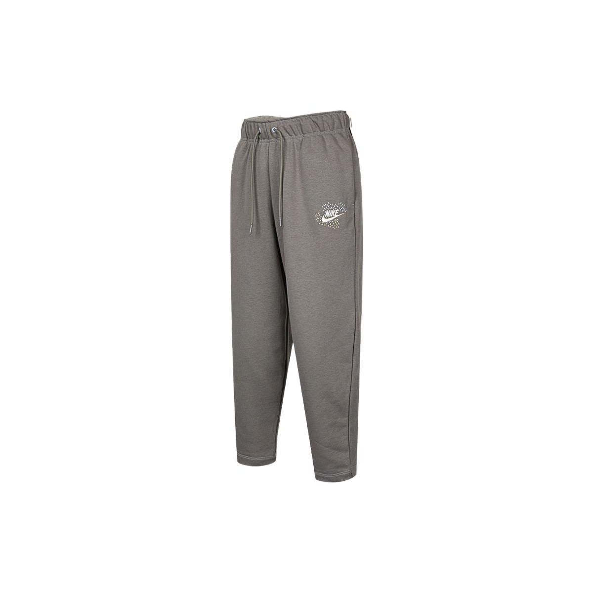 

Nike Sportswear Essentials Solid Logo Mid-Rise Loose Fit Casual Sports Long Pants Women Bottoms Light-Gray DR7838-029 S
