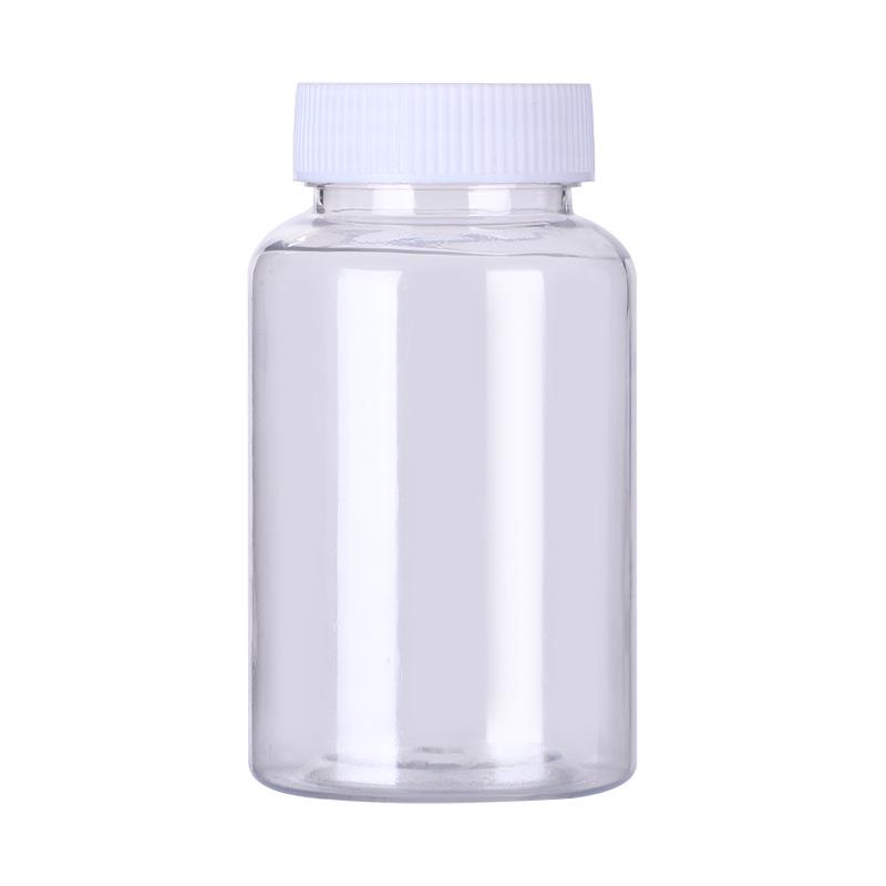 Clear Wide-Mouth PET Plastic Bottles, 50ml & 100ml - Dispensing/Capsule Bottles for Medicine.